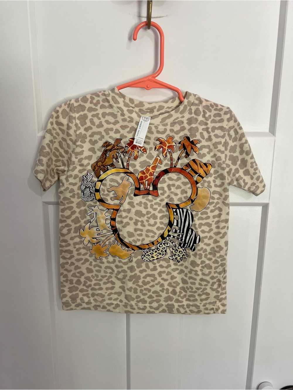 Kids Beige Animal Print Graphic Tee - Disney Inspired